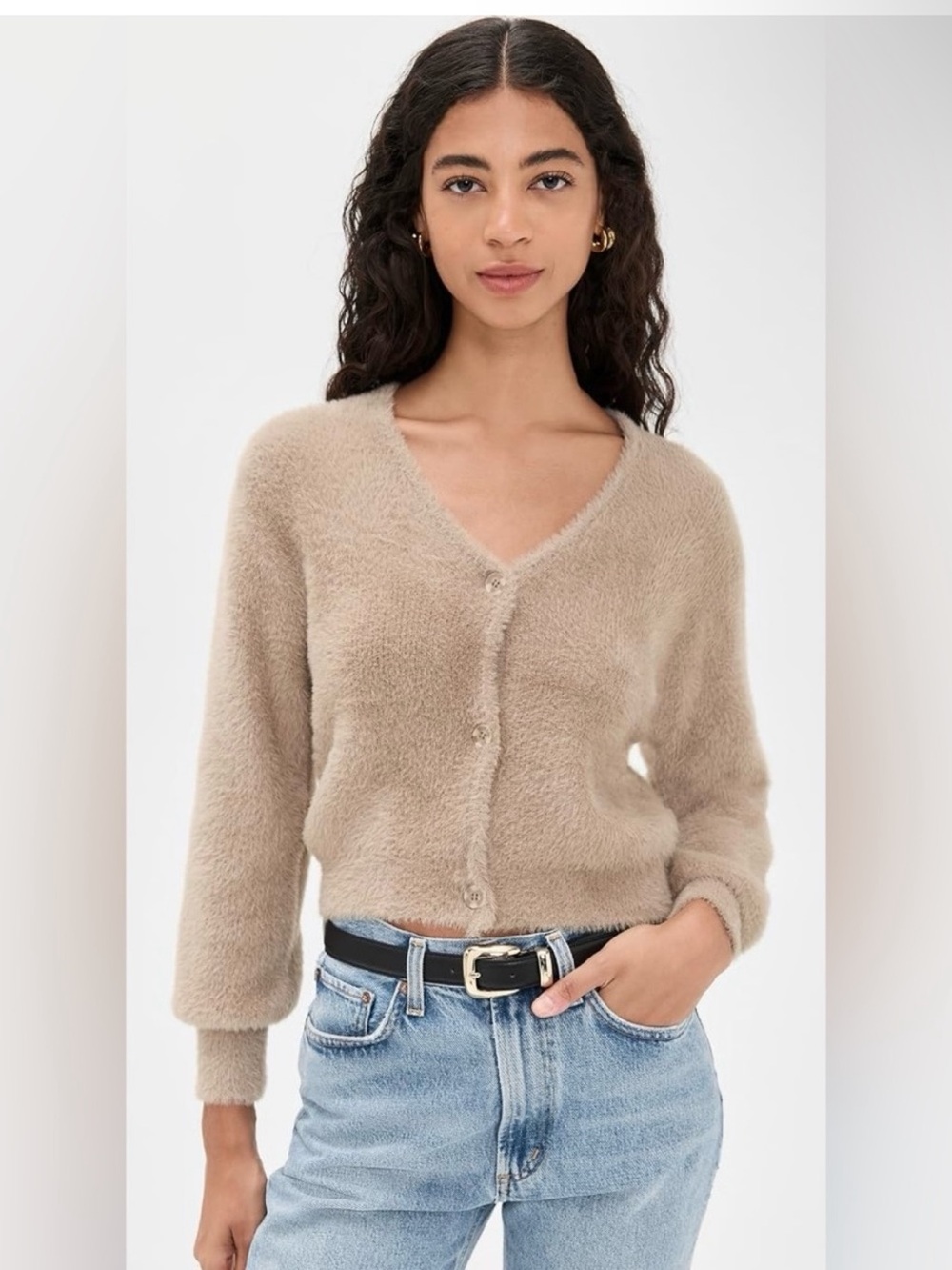 Z Supply Sadira Fluffy Cardigan - Taupe